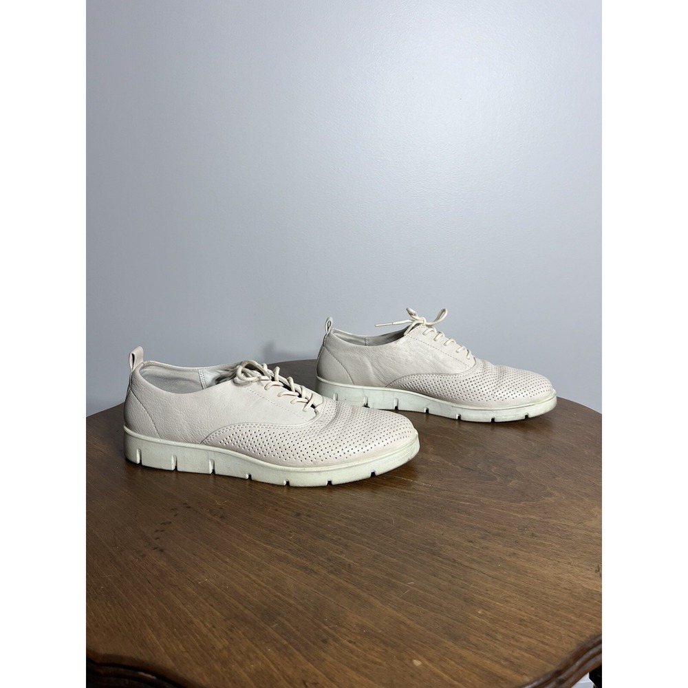 ECCO Women's Beige Bella Lace Up Oxfords Shoes Size 9